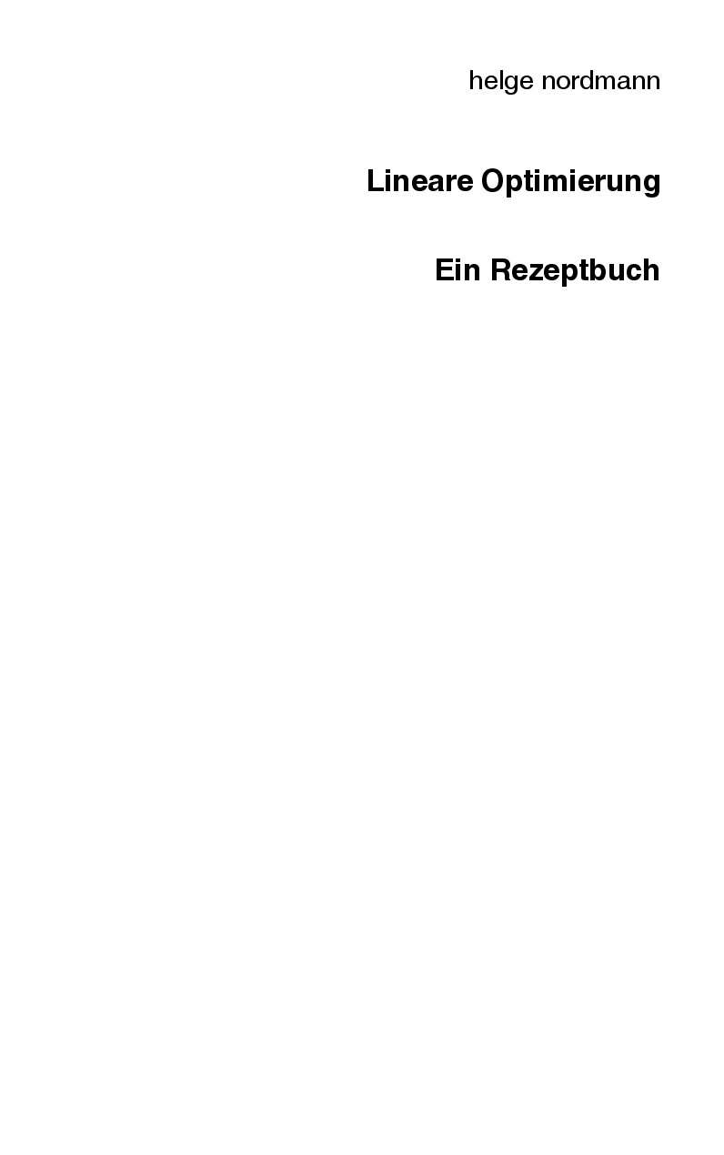 Lineare Optimierung (2016)
